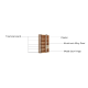 Linspire Prism 2 Plastic Door Bookcase with 2 Drawers, Natural & Black