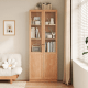 Linspire Prism 2 Plastic/Panel Door Bookcase, Natural