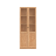 Linspire Prism 2 Plastic/Panel Door Bookcase, Natural