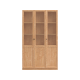 Linspire Prism 3 Plastic/Panel Door Bookcase, Natural
