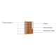 Linspire Prism 3 Plastic/Panel Door Bookcase, Natural