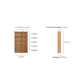 Linspire Prism 3 Plastic/Panel Door Bookcase, Natural