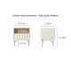 Linspire Whisper Bedside Table