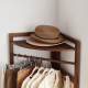 Linspire Quaint Solid Wood Corner Clothes Rack, Large