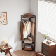 Linspire Quaint Solid Wood Corner Clothes Rack, Large