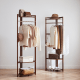 Linspire Quaint Solid Wood Corner Clothes Rack, Large