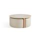 Linspire Glimmer Sintered Stone Table Top Coffee Table with 3 Stools