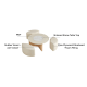 Linspire Glimmer Sintered Stone Table Top Coffee Table with 3 Stools