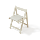 Linspire Yumi Solid Wood Foldable Dining Chair, Set of 2, Off-White