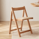 Linspire Yumi Solid Wood Foldable Dining Chair, Natural, Set of 2