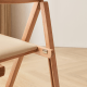 Linspire Yumi Solid Wood Foldable Dining Chair, Natural, Set of 2