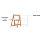 Linspire Yumi Solid Wood Foldable Dining Chair, Natural, Set of 2