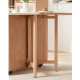 Linspire Yumi Sintered Stone Table Top Foldable Dining Table & 4 Dining Chairs Set, Natural, Faux White Marble & Creamy White