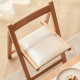 Linspire Yumi Sintered Stone Table Top Foldable Dining Table & 4 Dining Chairs Set, Natural, Faux White Marble & Creamy White