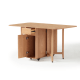 Linspire Yumi Foldable Dining Table with Castors, Natural