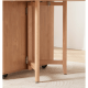 Linspire Yumi Foldable Dining Table with Castors, Natural