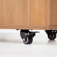 Linspire Yumi Foldable Dining Table with Castors, Natural