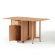 Linspire Yumi Foldable Dining Table & 4 Dining Chairs Set, Natural