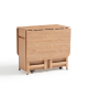 Linspire Yumi Foldable Dining Table & Kitchen islands Set, Natural