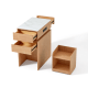 Linspire Yumi Foldable Dining Table & Kitchen islands Set, Natural