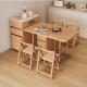 Linspire Yumi Foldable Dining Table & Kitchen islands Set, Natural