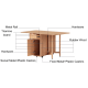 Linspire Yumi Foldable Dining Table & Kitchen islands Set, Natural