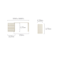 Linspire Whisper Adjustable Dressing Table with Chest of 3 Drawers