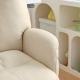 Linspire Nectar Leathaire Office Chair, Off-White