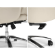 Linspire Nectar Leathaire Office Chair, Off-White