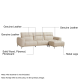 Linspire Crest Leather 4-Seater Sofa, Brown