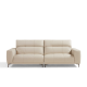 Linspire Crest Leather 3.5-Seater Sofa, Off-White