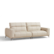 Linspire Crest Leather 3.5-Seater Sofa, Off-White