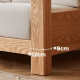 Linspire Mellow Solid Wood 4-Seater Sofa with Ottoman, Natural & White
