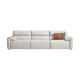 Linspire Optima Leathaire 3.5-Seater Sofa, White