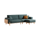 Linspire Verdant Solid Wood 4-Seater Sofa with Ottoman