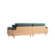 Linspire Verdant Solid Wood 4-Seater Sofa with Ottoman