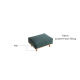 Linspire Verdant Solid Wood 4-Seater Sofa with Ottoman