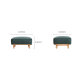 Linspire Verdant Solid Wood 4-Seater Sofa with Ottoman