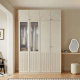 Linspire Ripple 2 Glass/Panel Door Wardrobe with Top Cabinet