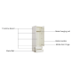 Linspire Serene 2-Door Wardrobe with Drawers