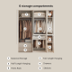 Linspire Serene 5-Door Wardrobe with Drawers