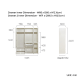 Linspire Serene 5-Door Wardrobe with Drawers
