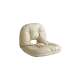 Linspire Mirage Leather Folding Chair, Beige