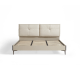 Linspire Vanko Leathaire Small Queen Bed Frame & Bedside Table Set