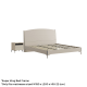 Linspire Vanko Super King Bed Frame & Bedside Table Set