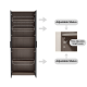 Linspire Vanko Glass Door Display Cabinet