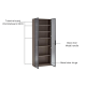 Linspire Vanko Glass Door Display Cabinet