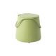 Linspire Kabos Leather Ottoman, Apple Green