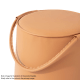 Linspire Kabos Leather Ottoman, Apple Green