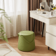 Linspire Kabos Leather Ottoman, Apple Green